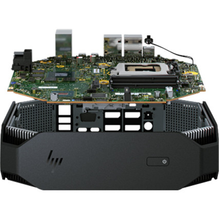 HP 9FY83UT#ABC Z2 Mini G4 Workstation - Intel Core i7-9700 9th Gen 8-Core 3 GHz - 16 GB RAM - 512 GB PCIe SSD - Mini PC - Space Gray/Black Chrome