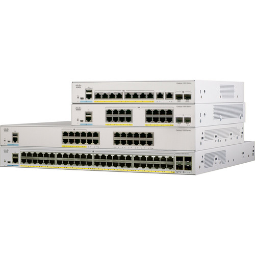 Cisco C1000-16T-2G-L Catalyst C1000-16T Ethernet Switch - 16 Ports - 2 SFP Slots - Layer 2 Managed - Rack-Mountable