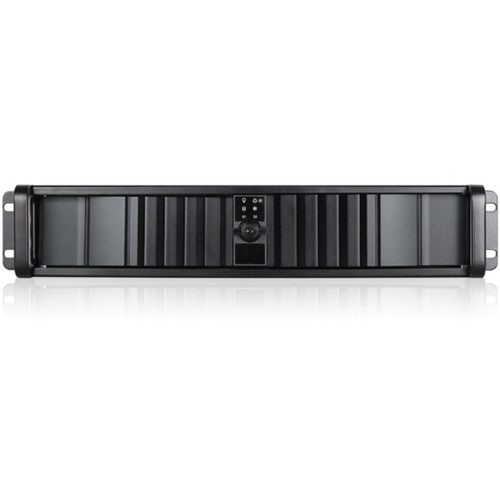 iStarUSA D Storm D-200SEA-BK-RAIL24 Server Case with Black SEA Bezel - Rack-mountable - Black - SECC, Aluminum Alloy, Zinc-coated - 2U (Fleet Network)