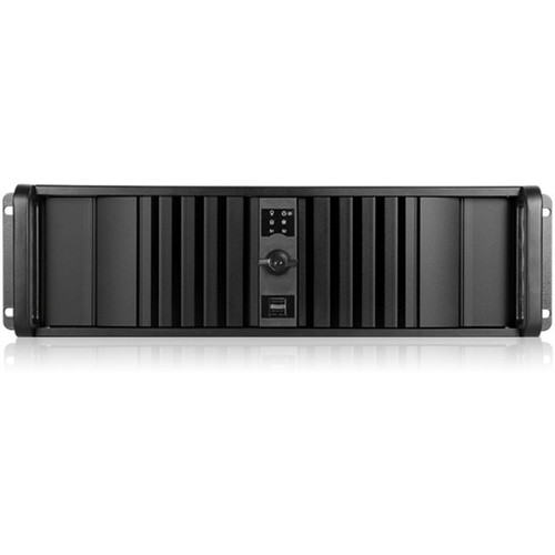 iStarUSA D Storm D-300SEA-BK-75S2UPD8 Server Case with Black SEA Bezel - Rack-mountable - Black - SECC, Zinc-coated Steel, Aluminum - (Fleet Network)