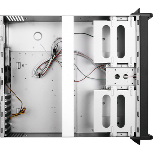 iStarUSA D Storm Rackmount Chassis With Silver SEA Bezel And HDD SSD Converter Versatile Drive Support SECC Aluminum D-300SEA-SL-HDD2535