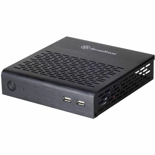 SilverStone Petit SST-PT13B Computer Case - Black - Aluminum, Steel - Mini ITX Motherboard Supported - 1 x Internal 2.5" Bay - 2 x - 2 (Fleet Network)
