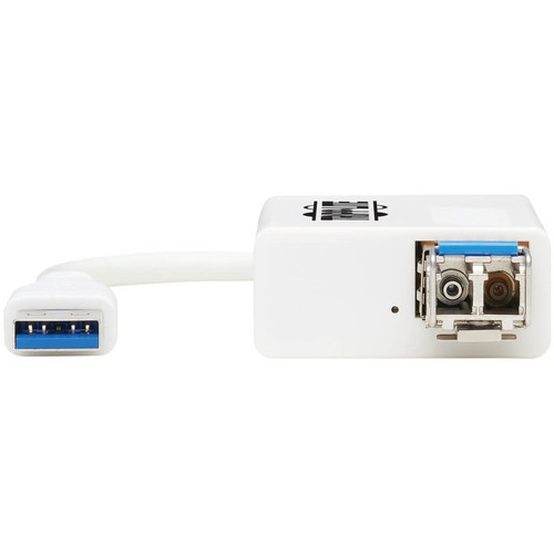 Tripp Lite series U336-SMF-1G-LC Gigabit Ethernet Card - USB 3.0 Type A - 1 Port(s) - Optical Fiber - 1000Base-X - Portable (U336-SMF-1G-LC)