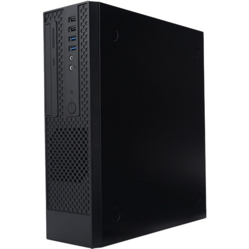 In Win CK709 Slim Tower Computer Case Black Steel Compact Design Includes Power Supply Micro ATX And Mini ITX Support CK709.FF300TB3