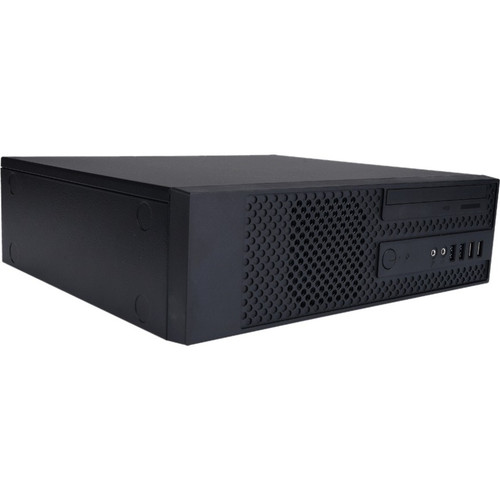 In Win CK709 Slim Tower Computer Case Black Steel Compact Design Includes Power Supply Micro ATX And Mini ITX Support CK709.FF300TB3