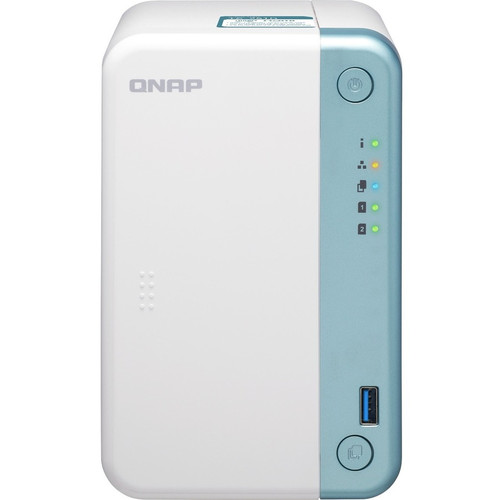 QNAP TS-251D-2G SAN/NAS Storage System - Celeron J4005 Dual-core (2 Core) 2 GHz - 2 x HDD Supported - 0 x HDD Installed - 2 x SSD - 0 (Fleet Network)