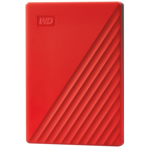 WD My Passport WDBYVG0010BRD-WESN 1 TB Portable Hard Drive - External - Red - USB 3.2 (Gen 1) - 256-bit Encryption Standard - 3 Year (Fleet Network)