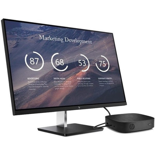 HP 9WP94UT#ABA t430 Thin Client - Intel Celeron N4020 Dual-core 1. 10 GHz - 2 GB DDR4 RAM - 16 GB Flash - Gigabit Ethernet - HDMI - DisplayPort - USB-C