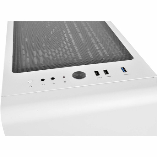 Thermaltake Tempered Glass Snow Edition Mid Tower Chassis In White With Clean Aesthetic And Side Panel Showcase CA-1P5-00M6WN-00