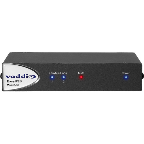 Vaddio EasyUSB Amplifier - 40 W RMS - 2 Channel - Black  - 20 Hz to 20 kHz - 40 W - Ethernet - USB (Fleet Network)
