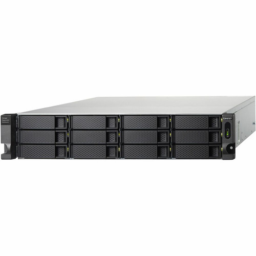 QNAP TL-R1200C-RP Drive Enclosure SATA/600 - USB 3.2 (Gen 2) Type C Host Interface - 2U Rack-mountable - Hot Swappable Bays - 12 x HDD (TL-R1200C-RP-US)