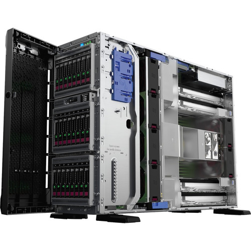 HPE ProLiant ML350 G10 4U Tower Server - 1 Xeon Silver 4210R 2.40 GHz - 16 GB RAM - Serial ATA/600, 12Gb/s SAS Controller - 2 Support (P21788-001)