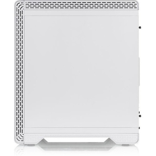 Thermaltake S500 Tempered Glass Snow Edition Mid-Tower Chassis - Mid-tower - White - SPCC, Tempered Glass - 4 x Bay - 0 - ATX, Micro - (CA-1O3-00M6WN-00)