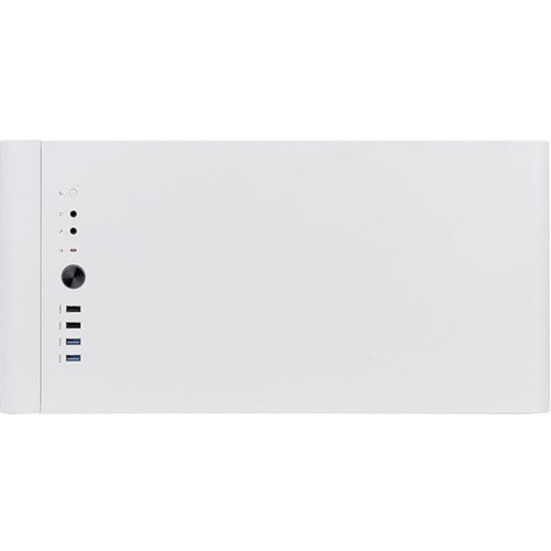 Thermaltake S500 Tempered Glass Snow Edition Mid-Tower Chassis - Mid-tower - White - SPCC, Tempered Glass - 4 x Bay - 0 - ATX, Micro - (CA-1O3-00M6WN-00)