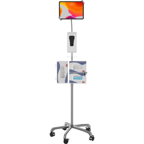 CTA Digital CTA Security Gooseneck Stand w/ Sanitizer Dispenser for Most 7-13" Tablets - Up to 13" (330.20 mm) Screen Support - 58" - (Fleet Network)
