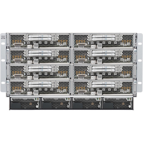 Cisco UCS 5108 Blade Server Chassis - Rack-mountable - 6U - 4 x 2.50 kW - Power Supply Installed - 2x Slot(s) (Fleet Network)