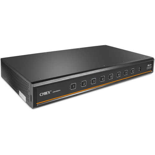 AVOCENT Cybex Secure 8 Port MultiViewer KVM - PP4.0 Certified - 2 Computer(s) - 1 Local User(s) - 3840 x 2160 - 5 x USB - 10 x HDMI - (Fleet Network)