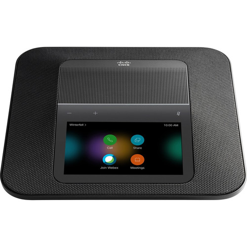 Cisco Webex IP Conference Station - Corded - Carbon Black - VoIP - 1 x Network (RJ-45) - PoE Ports (Fleet Network)