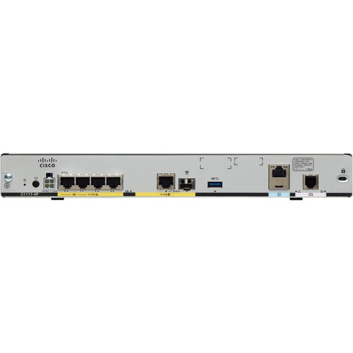 Cisco C1111-4PLTEEA-RF 4G LTE Integrated Services Router - Refurbished - 6x Gigabit Ethernet - PoE - VPN - Rack-Mountable