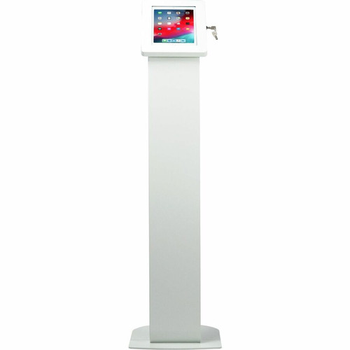 CTA Digital Premium Large Locking Floor Stand Kiosk (White) - Up to 12.9" (327.66 mm) Screen Support - 50" (1270 mm) Height x 14.70" x (Fleet Network)