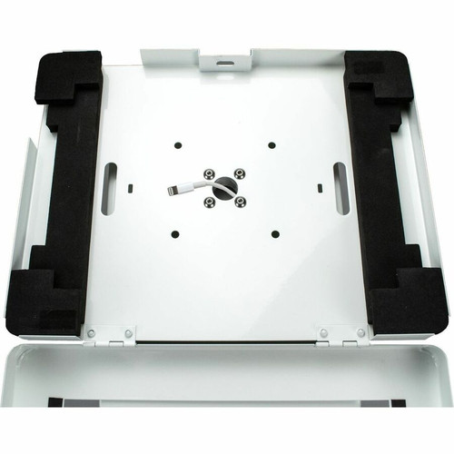 CTA Digital PAD-PSSW Premium Small Locking Floor Stand Kiosk - White - Supports Up to 8" Tablets - 50" Height