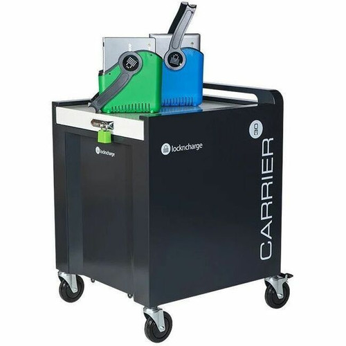LocknCharge Carrier 30 Charging Cart - Steel - 29" (736.60 mm) Length x 26.3" (668.02 mm) Width x 36.7" (932.18 mm) Height - For 30 - (Fleet Network)