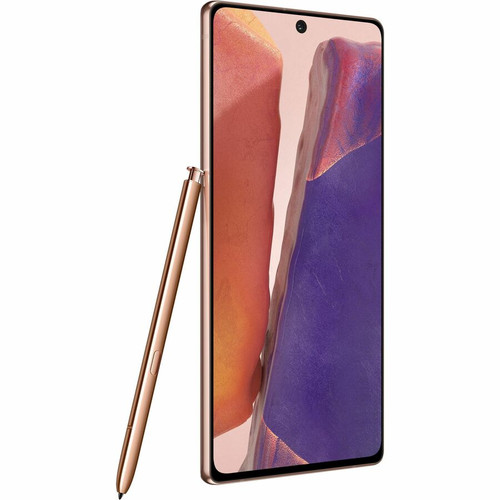 Samsung SM-N981WZNAXAC Galaxy Note20 5G SM-N981W Smartphone - 6. 7" Super AMOLED Plus 120Hz - 128GB Storage - 8GB RAM - Android 10 - Mystic Bronze