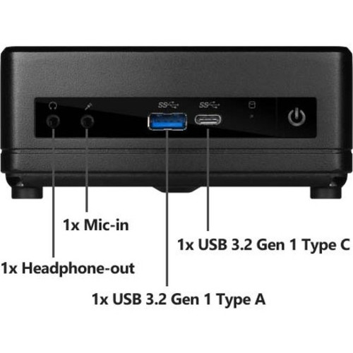 MSI CUBI510M066 Cubi 5 10M-066US Mini PC - Intel Core i5-10210U 10th Gen - 8GB DDR4 RAM - 256GB SSD + 1TB HDD - Windows 10 Home - Black
