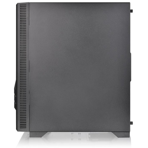 Thermaltake Versa T35 Tempered Glass RGB Mid-Tower Chassis - Mid-tower - Black - Tempered Glass, SPCC - 4 x Bay - 0 - ATX, Mini ITX, - (CA-1R7-00M1WN-00)