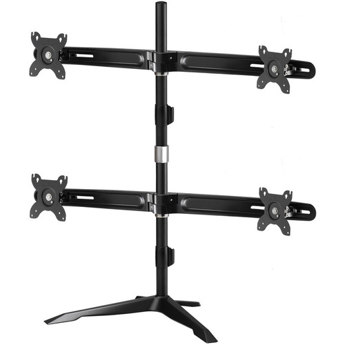 Amer Quad Monitor Stand Mount for 32" Displays - Up to 32" (812.80 mm) Screen Support - 17.64 lb (8000 g) Load Capacity - 37.95" (964 (Fleet Network)