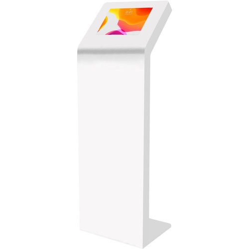 CTA Digital Premium Kiosk Stand Station for 12-13" Tablets - Up to 13" (330.20 mm) Screen Support - Floor - Metal - White (Fleet Network)