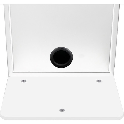 CTA Digital PAD-KSDKW Premium Kiosk Station for iPad Gen 7-10 & 9-11" Tablets - White Metal Floor Stand with Lock & Cable Management