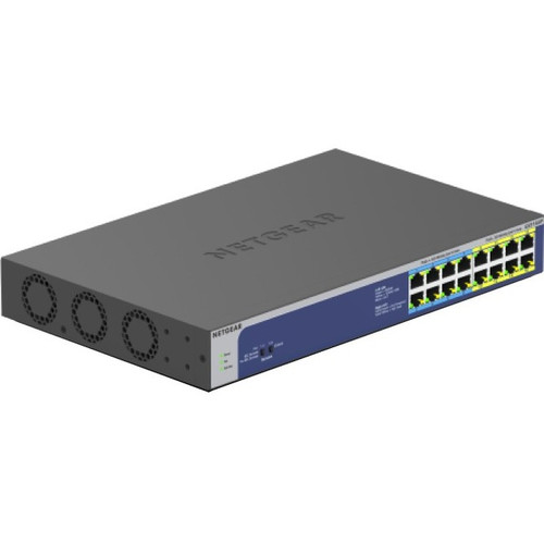Netgear GS516UP Ethernet Switch - 16 Ports - 2 Layer Supported - 456.80 W Power Consumption - 380 W PoE Budget - Twisted Pair - PoE - (Fleet Network)