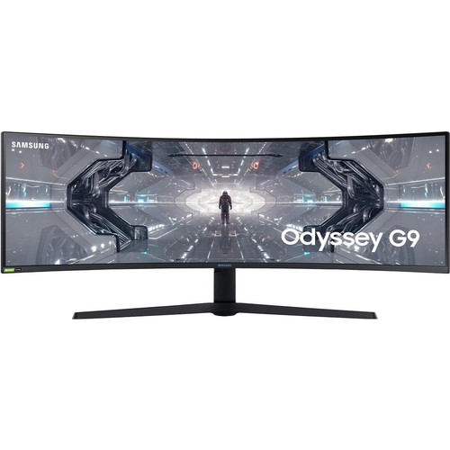 Samsung Odyssey G9 C49G95TSSN 49" Class UW-QHD Curved Screen Gaming LCD Monitor - 32:9 - Black, White, Matte Black - 48.7" Viewable - (Fleet Network)