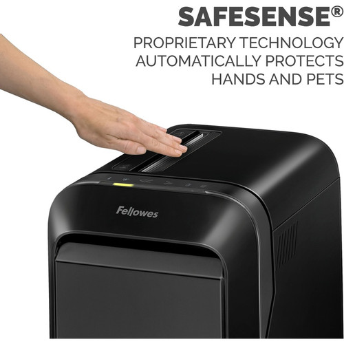 Fellowes LX190 Continuous Cross-cut Shredder 20 Sheets Per Pass For Staples Paper Clips Credit Cards Shredding Clip 5501701