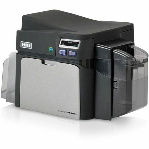 Fargo DTC4250e Single Sided Desktop Dye Sublimation/Thermal Transfer Printer - Color - Card Print - Fast Ethernet - USB - USB Host - - (Fleet Network)