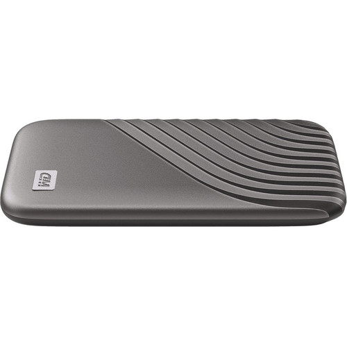 WD My Passport WDBAGF0010BGY-WESN 1 TB Portable Solid State Drive - External - Space Gray - Smartphone, Desktop PC, Notebook, Device - (WDBAGF0010BGY-WESN)