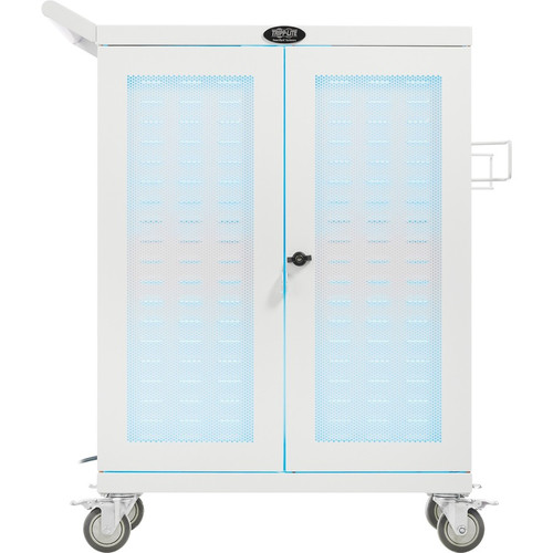 Tripp Lite by Eaton CSC32ACWHG Hospital-Grade 32-Device UV Charging Cart, White - 2 Shelf - 4 Casters - Steel - 34.8" (883.92 mm) x x (Fleet Network)