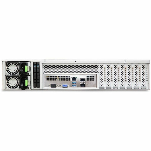 AIC RSC-2KT Rackmount Storage Chassis - Rack-mountable - Black - Galvanized Cold Rolled Steel (SGCC) - 2U - 800 W - Power Supply - 3 x (XE1-2KT00-10)