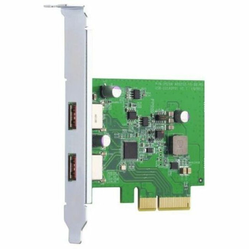 QNAP QXP-10G2U3A USB Adapter - PCI Express 2.0 x2 - Plug-in Card - 2 USB Port(s) - UASP Support - PC (Fleet Network)