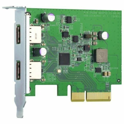 QNAP USB Adapter PCI Express 2.0 Plug-in Card With Two External Ports And UASP Support Port PC S QXP-10G2U3A