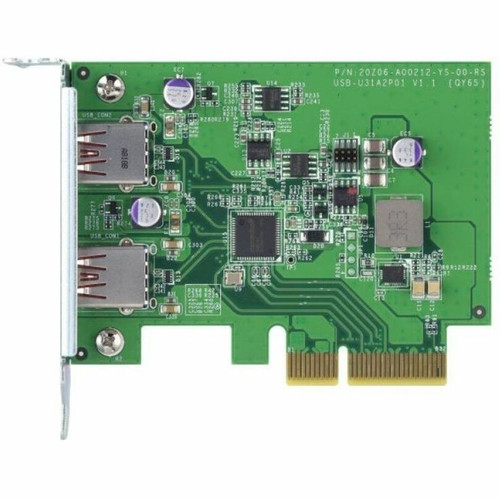 QNAP USB Adapter PCI Express 2.0 Plug-in Card With Two External Ports And UASP Support Port PC S QXP-10G2U3A