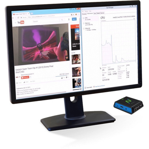 NComputing 500-0203 RX-RDP+ Thin Client - Cortex A53 Quad-core 1.40 GHz - 1 GB RAM - 16 GB Flash - Gigabit Ethernet - Wi-Fi 802.11b/g/n/ac