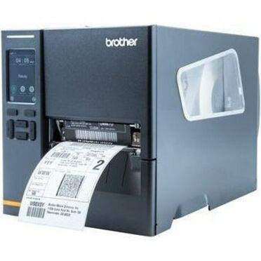 Brother TJ4021TN Direct Thermal/Thermal Transfer Printer - Desktop - Label/Receipt - 4. 21" Print Width - USB - Serial - Ethernet - Black