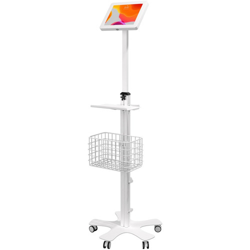 CTA Digital CTA Medical Floor Stand Enclosure for iPad Gen 10, 11" iPad Pro, & More - Up to 11" (279.40 mm) Screen Support - 53.90" x (Fleet Network)