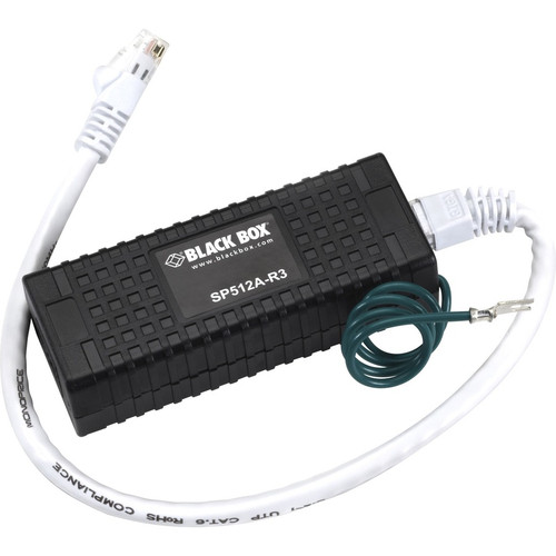 Black Box CAT5e Ethernet Surge Protector - 10/100BASE-T, 12Vdc Clamping Voltage, Pulse Current 97A, RJ-45, 8-Wire - 97 A - Network (Fleet Network)