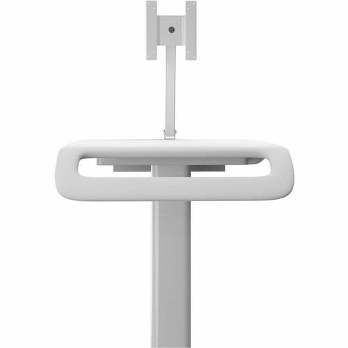 CTA Digital QPAD-HRSWV Height-Adjustable Rolling Medical Workstation Cart with VESA Plate - 4 Locking Swivel Casters
