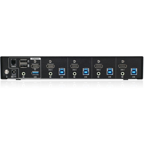 IOGEAR GCS1934H 4-Port 4K KVMP Switch with HDMI - USB 3.0 Hub - Audio - TAA - 4096 x 2160 - 7 USB Ports - 5 HDMI Ports