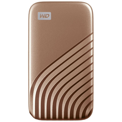 WD My Passport WDBAGF0010BGD-WESN 1 TB Portable Solid State Drive - External - Gold - USB 3.2 (Gen 2) Type C - 1050 MB/s Maximum Read (Fleet Network)