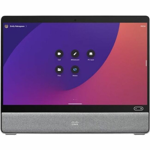 Webex Webex Desk Pro Video Conference Equipment - 3840 x 2160 Video (Live) - H.323, SIP - 4K UHD - H.263, H.264 - AAC-LD, Opus - 2 x - (Fleet Network)